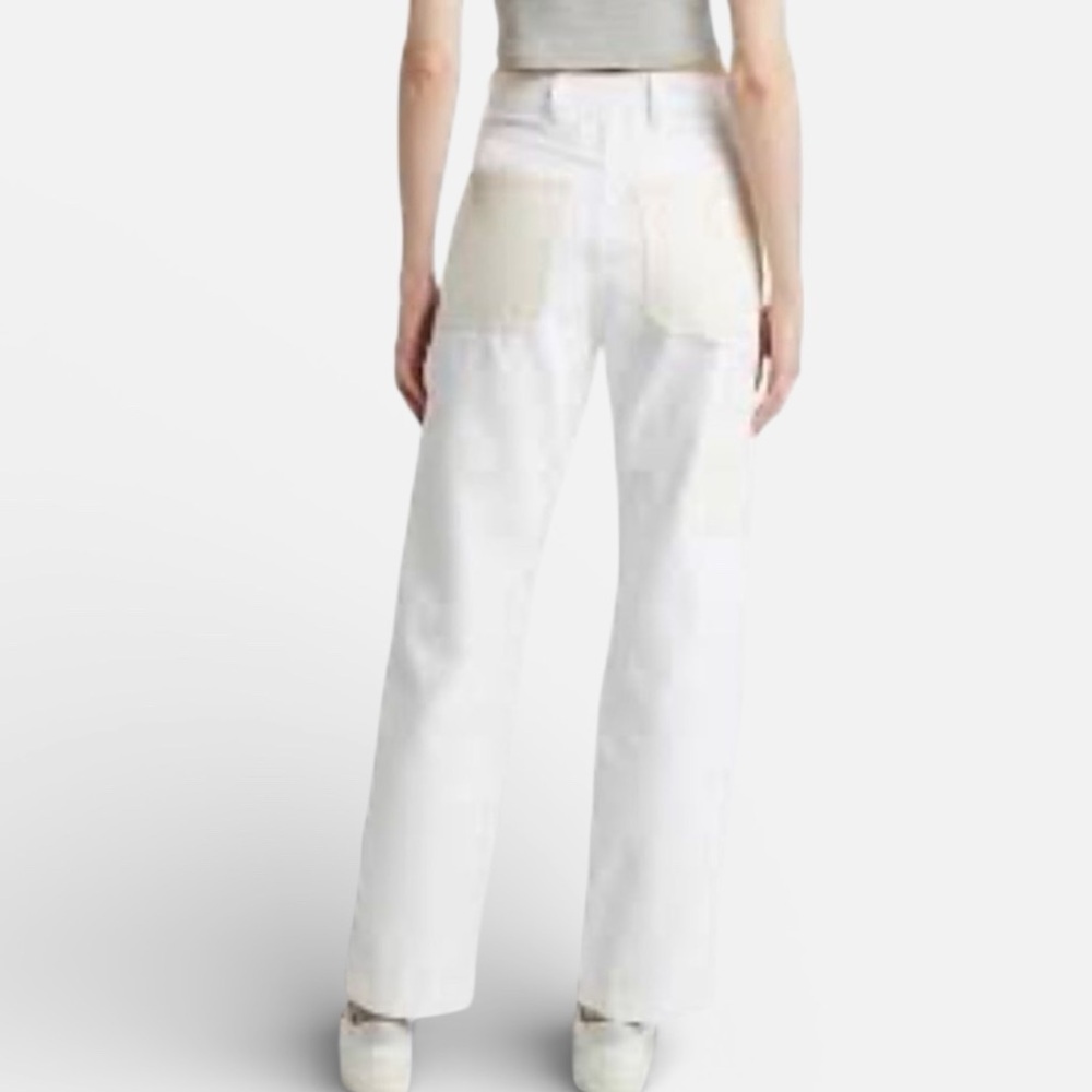 Madewell The Perfect Vintage Straight Jeans In Cream/White - Picture 2 of 11